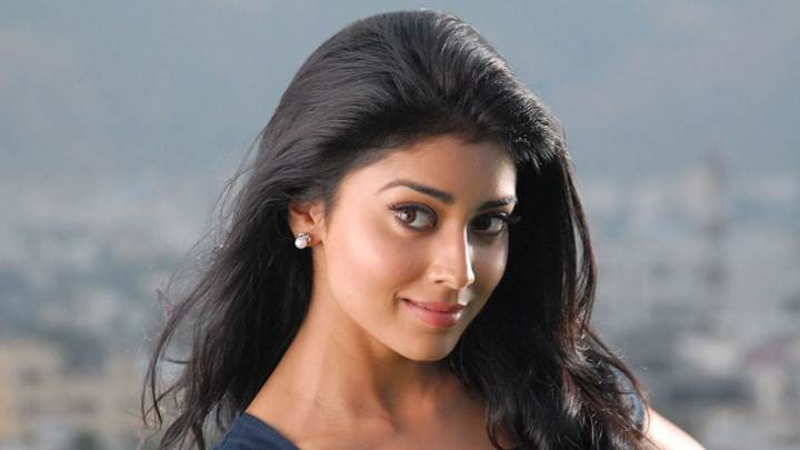 Shriya Saran Sweet Smiling Pose In Nuvva Nena